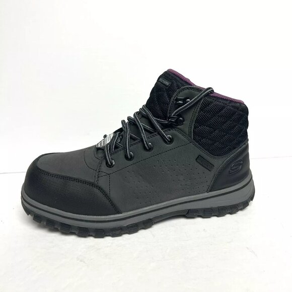 Skechers Shoes - Skechers Women's Work Mccoll Comp Toe Boot Black Size 9 M